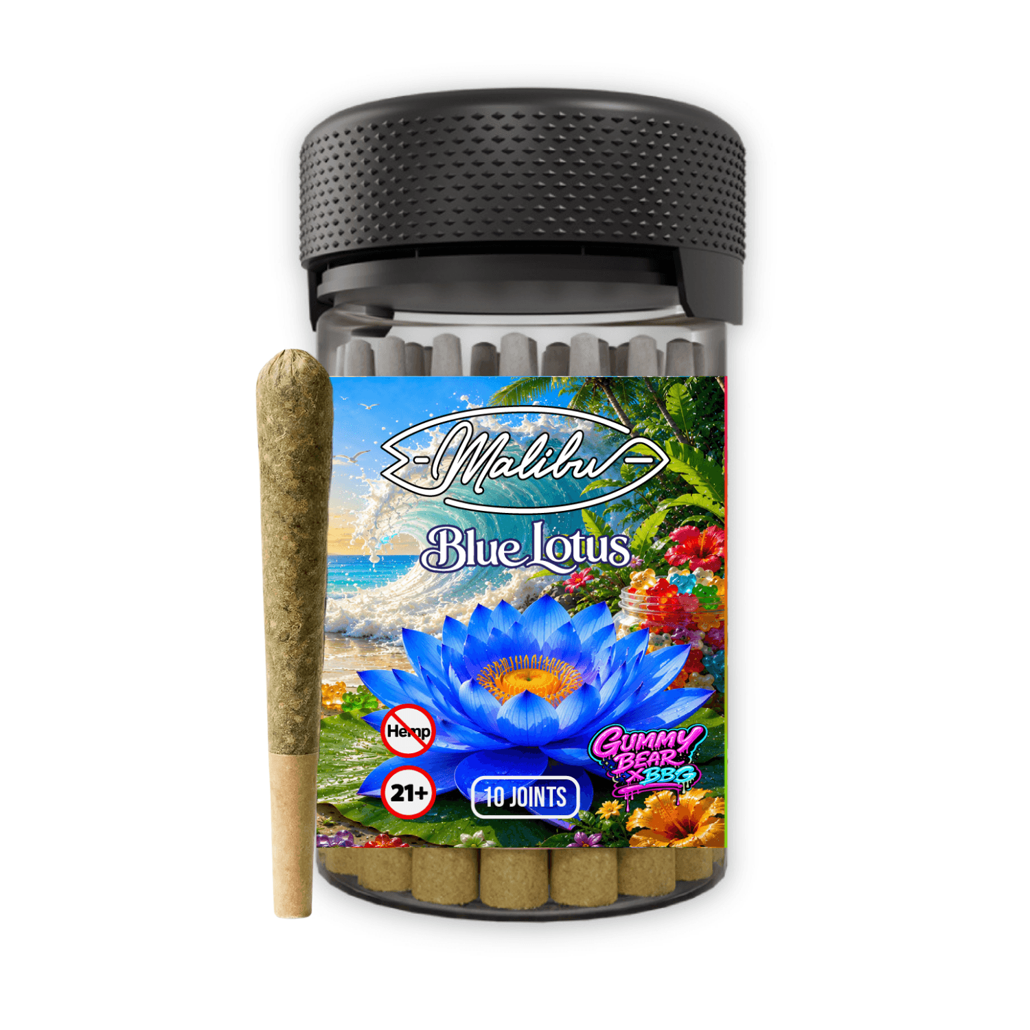 Blue Lotus - Gummy Bear x BBG 10pk Infused Prerolls (Case/20)