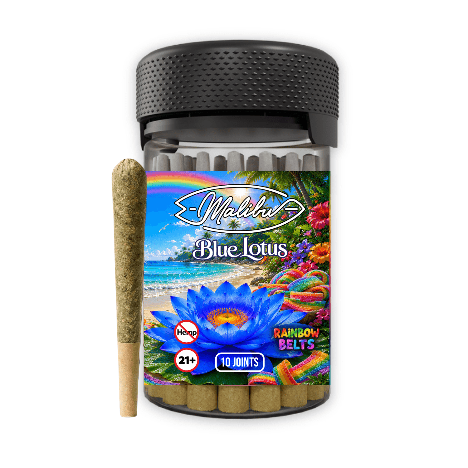 Blue Lotus - Rainbow Belts 10pk Infused Prerolls (Case/20)