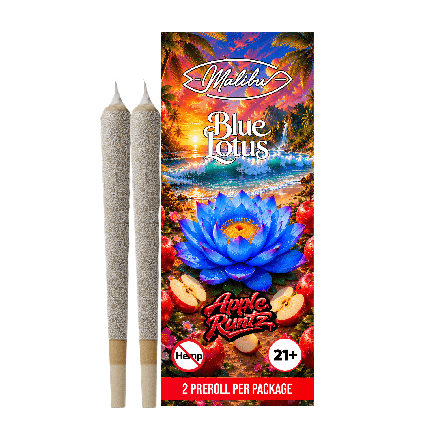 Blue Lotus - Apple Runtz 2pk Infused Prerolls (Case/10)