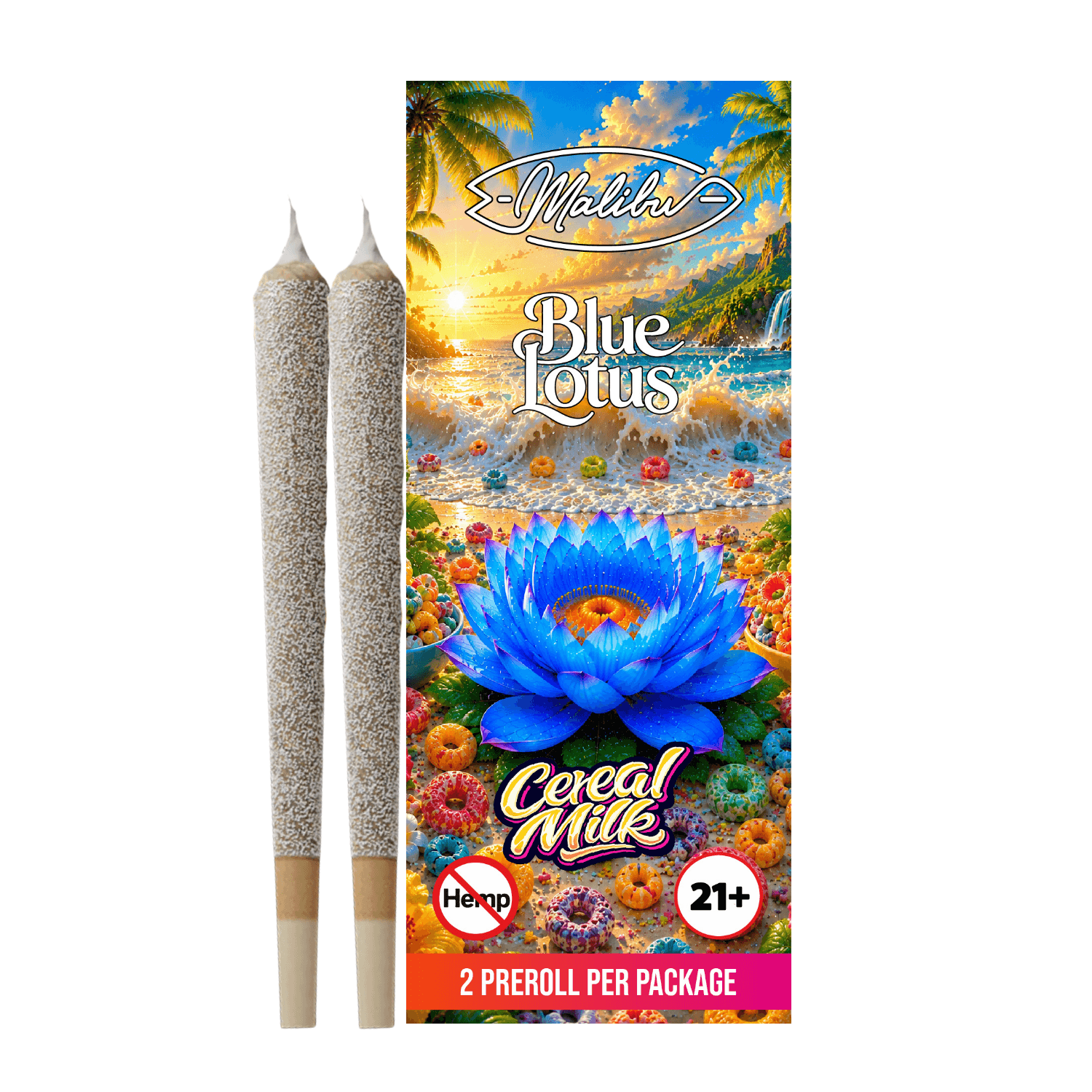Blue Lotus - Cereal Milk 2pk Infused Prerolls (Case/10)