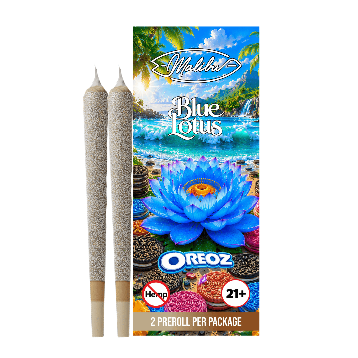 Blue Lotus - Oreoz 2pk Infused Prerolls (Case/10)