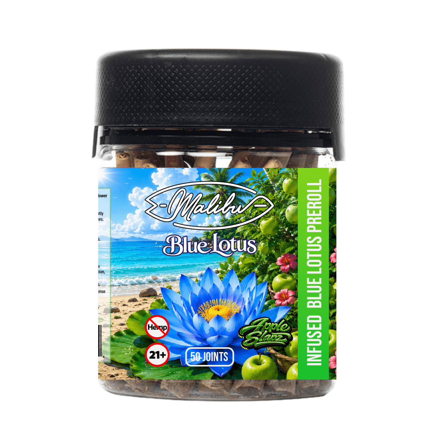 Blue Lotus - Apple Slapz 50pk Infused Prerolls (Case/32)