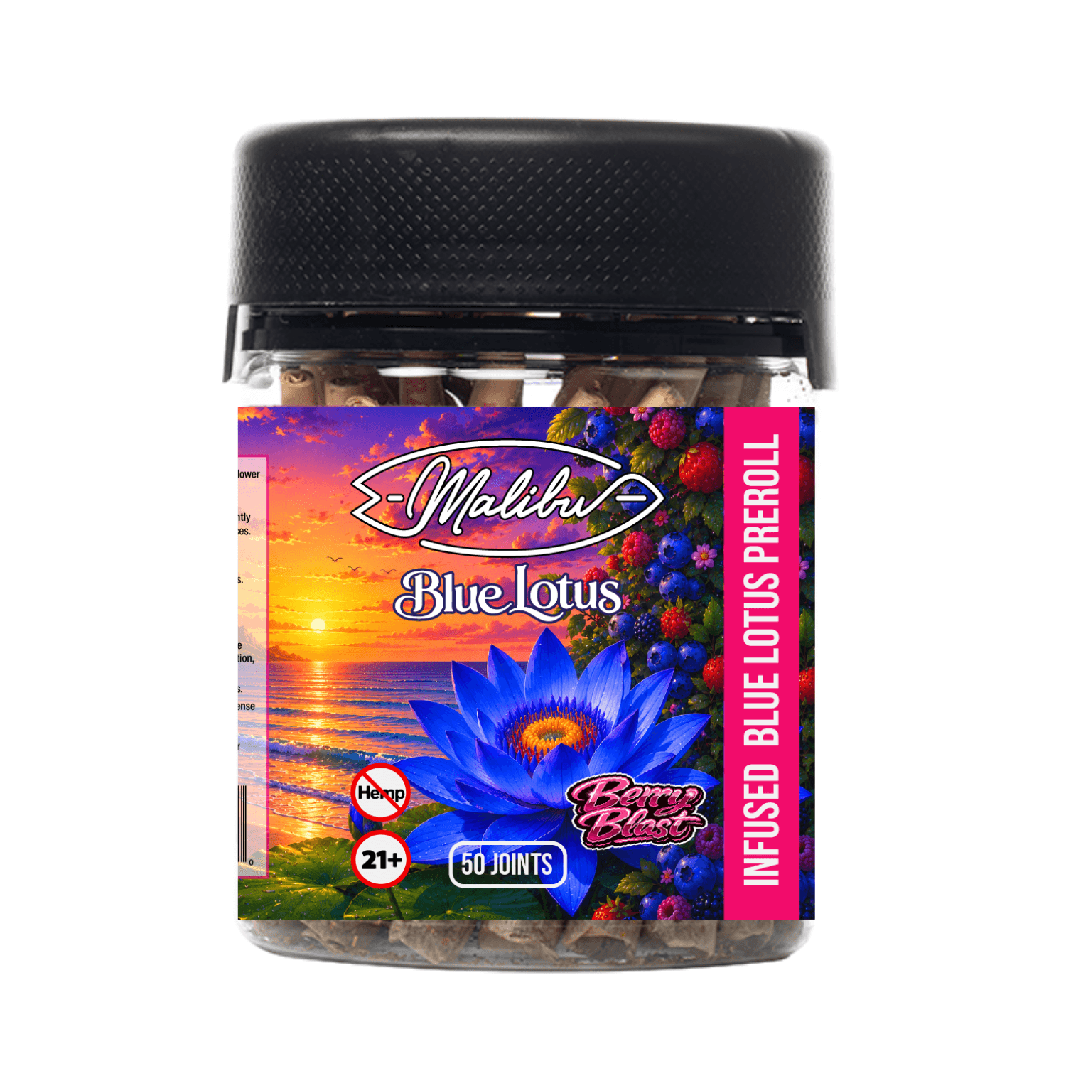 Blue Lotus - Berry Blast 50pk Infused Prerolls (Case/32)