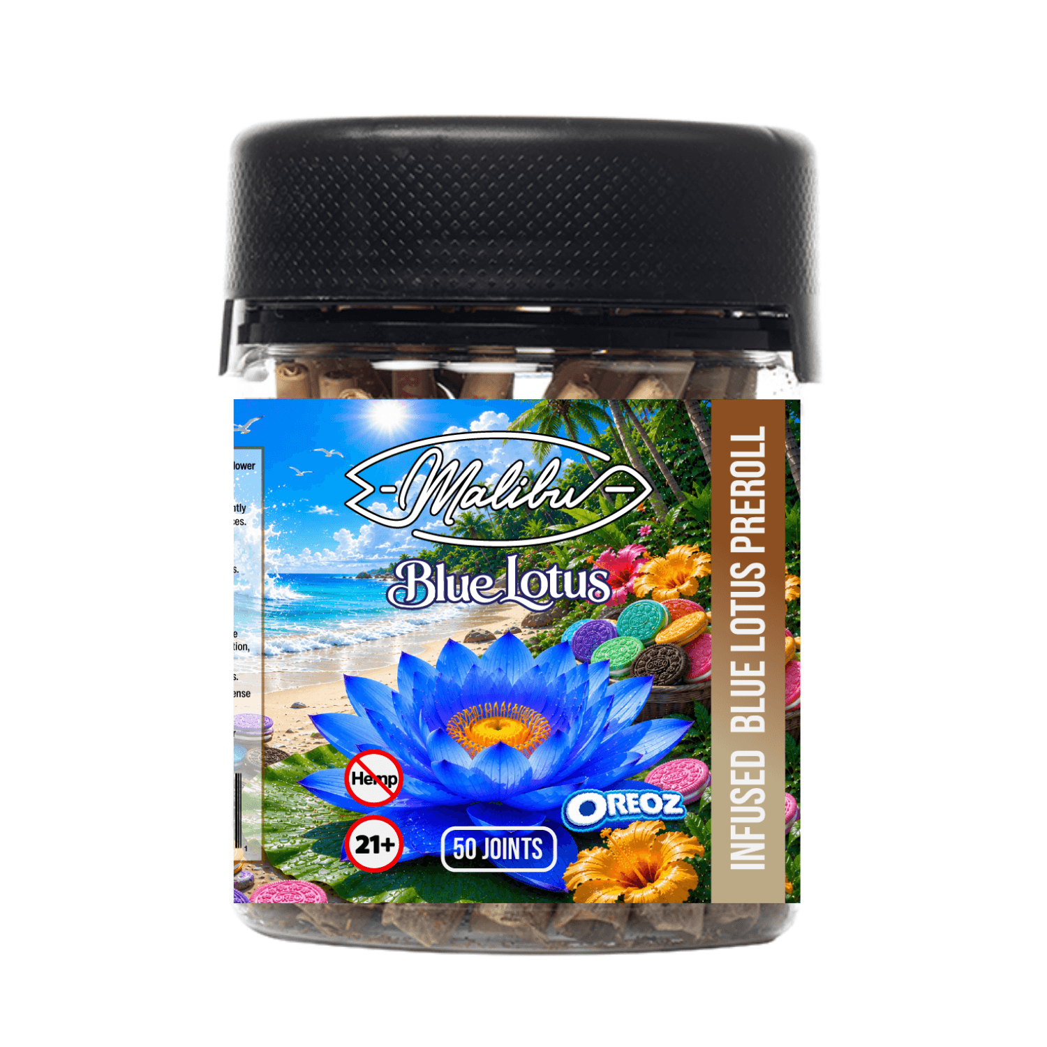 Blue Lotus - Oreoz 50pk Infused Prerolls (Case/32)
