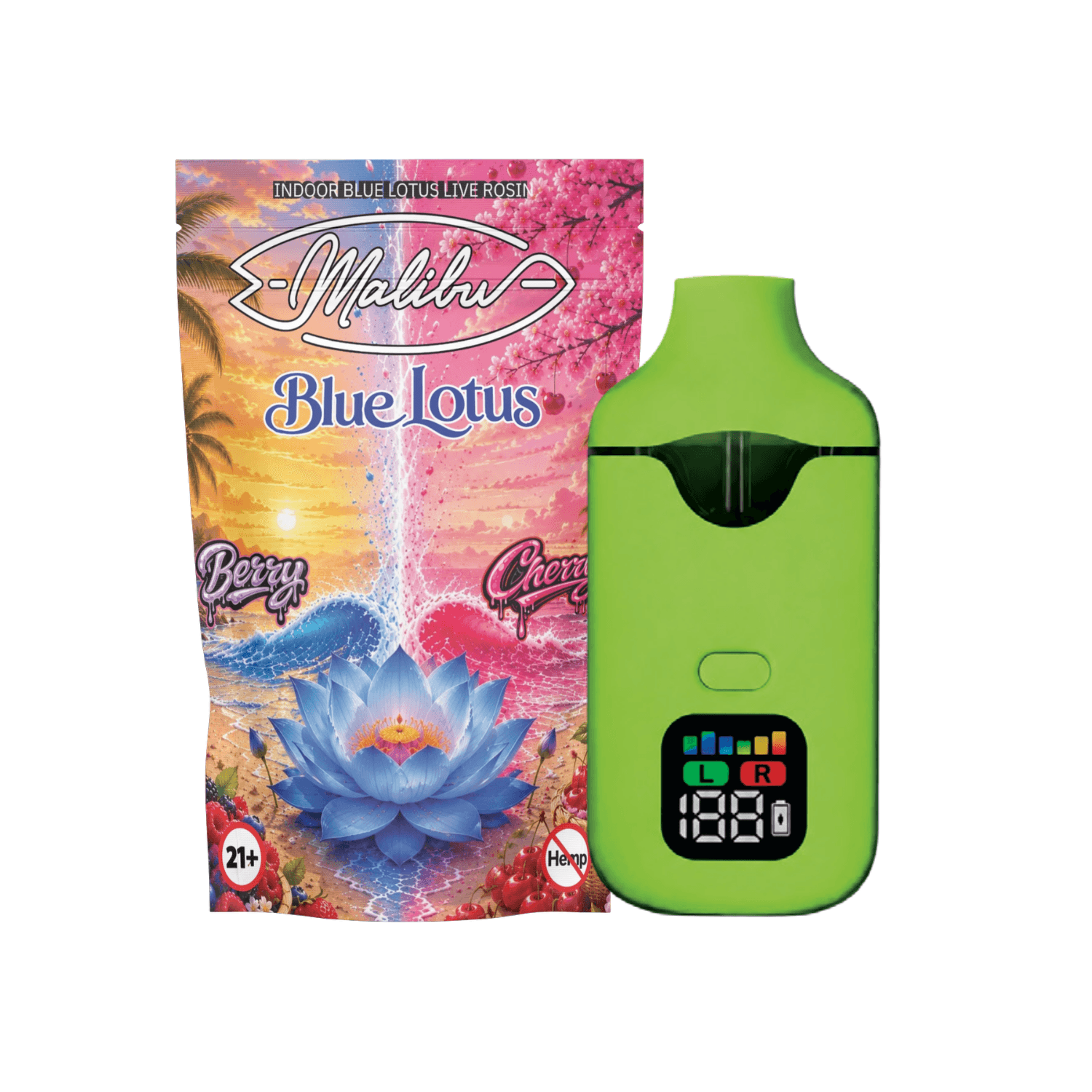 Blue Lotus - Berry x Cherry 2g Dual Chamber Disposable (Case/10)