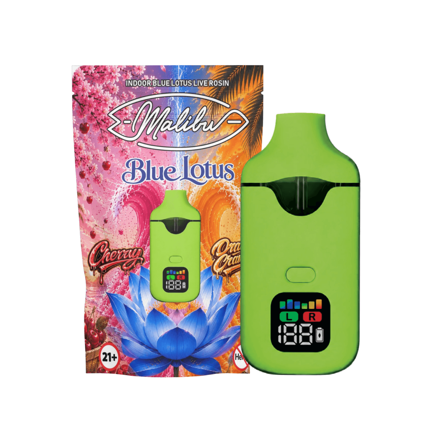 Blue Lotus - Cherry x Orange Creamsicle 2g Dual Chamber Disposable (Case/10)