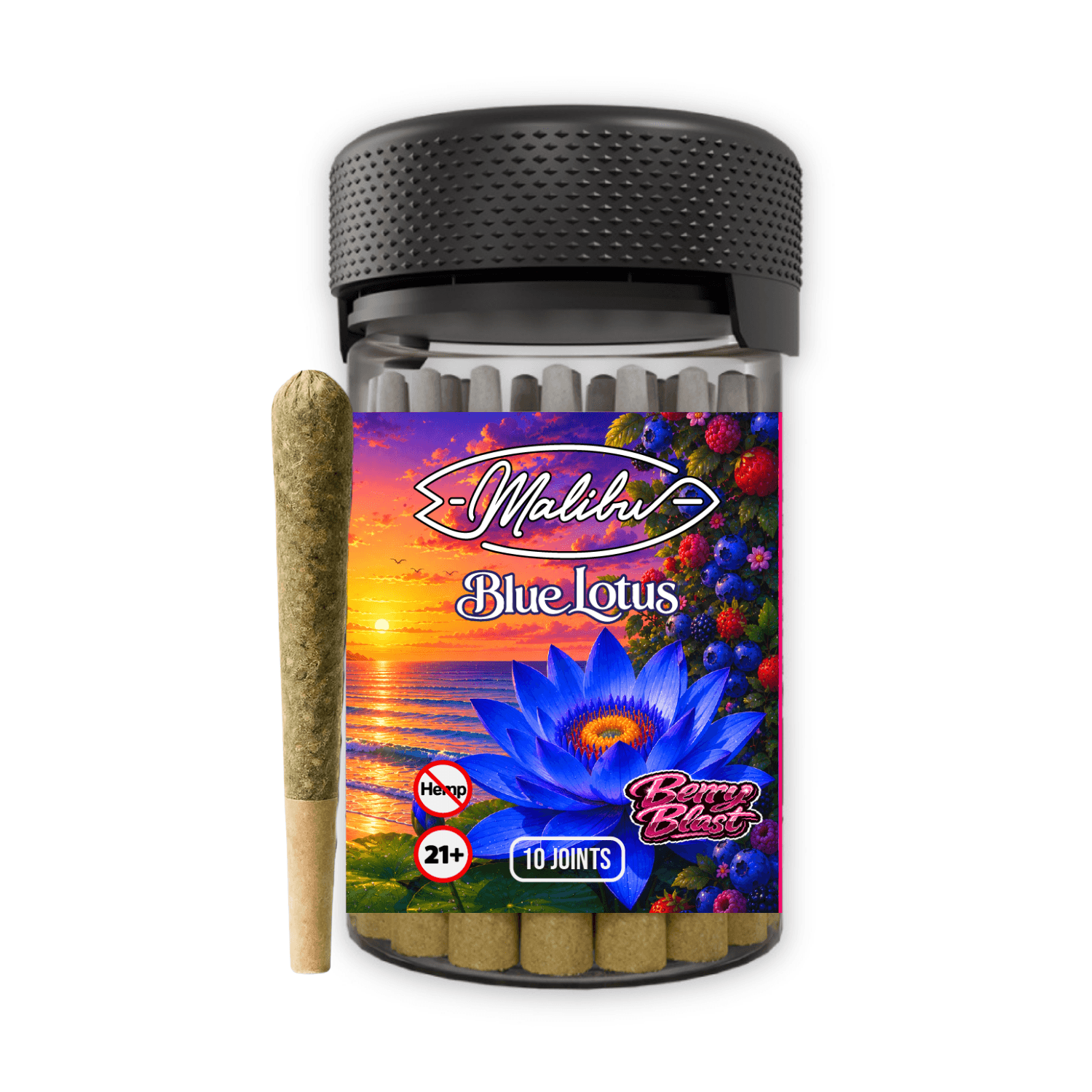 Blue Lotus - Berry Blast 10pk Infused Prerolls (Case/20)
