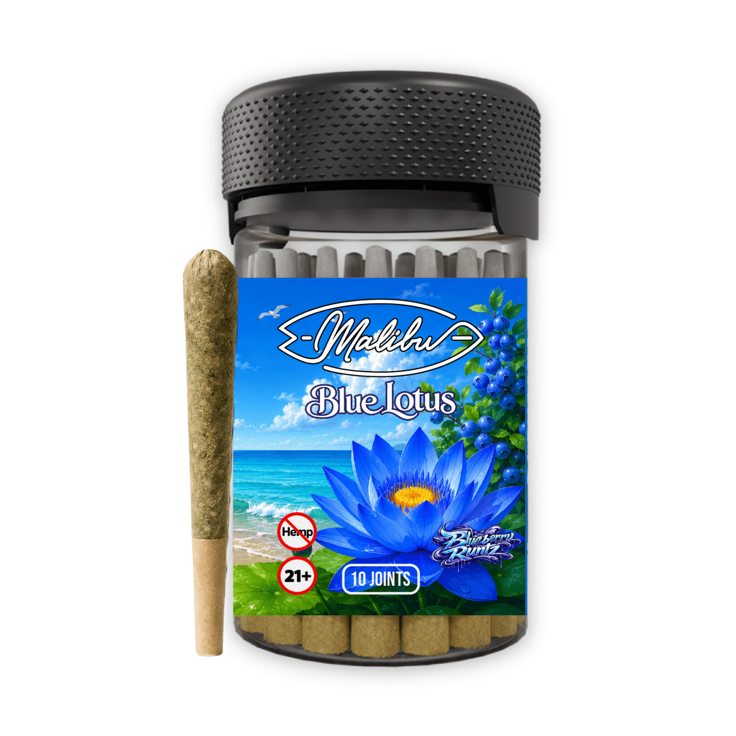 Blue Lotus - Blueberry Runtz 10pk Infused Prerolls (Case/20)