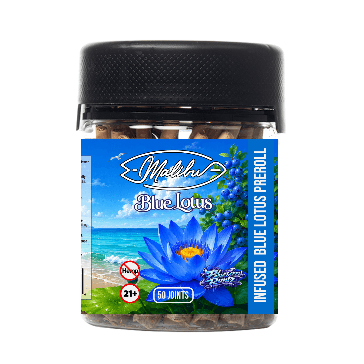 Blue Lotus - Blueberry Runtz 50pk Infused Prerolls (Case/32)